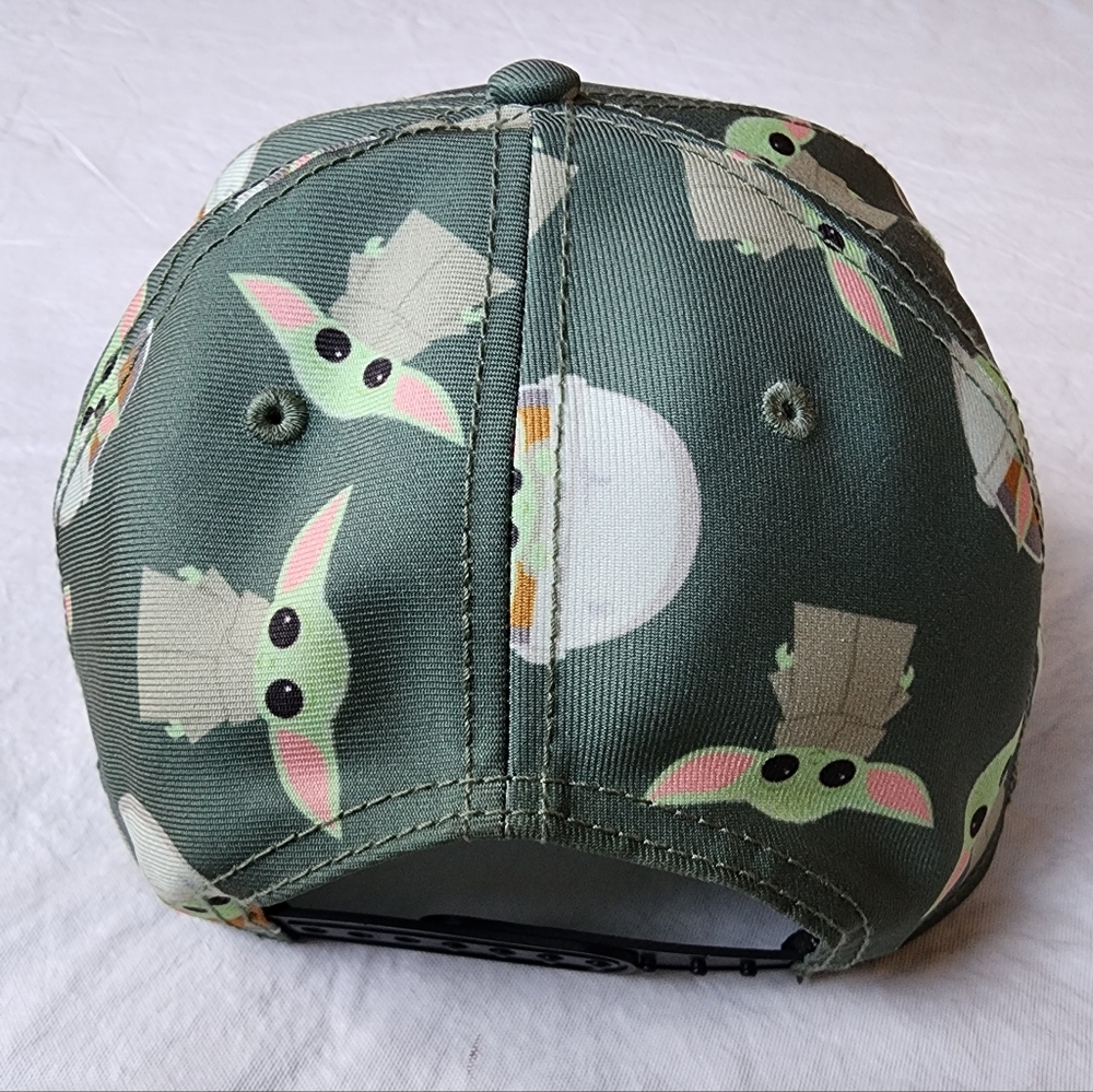 STAR WARS Men's Licensed Mandalorian Baby Yoda All Over Print Snapback Cap Hat - Picture 4 of 6